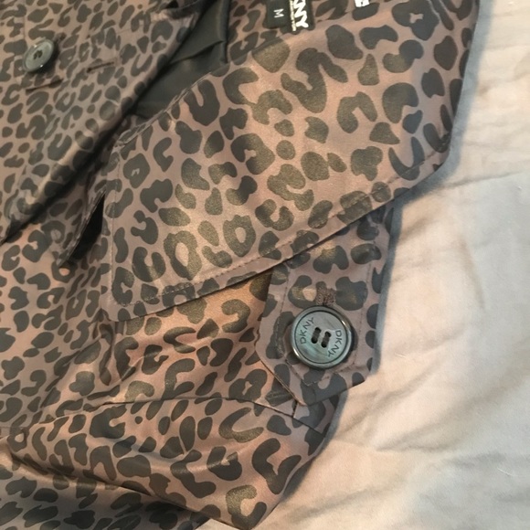 DKNY Women’s Trench Coat ~ Animal print ~ NWOT - Picture 5 of 16